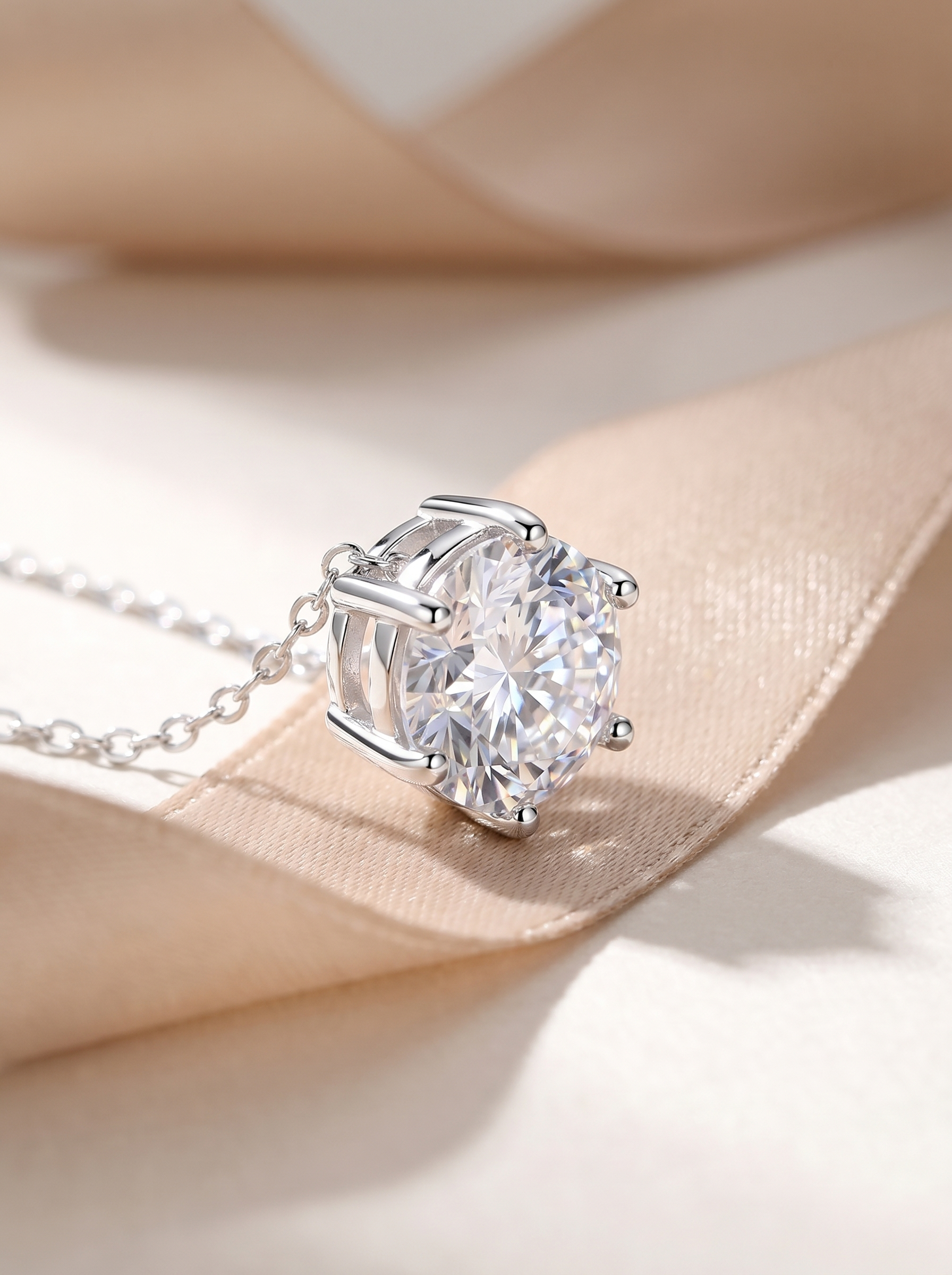 S925 Silver Moissanite Necklace