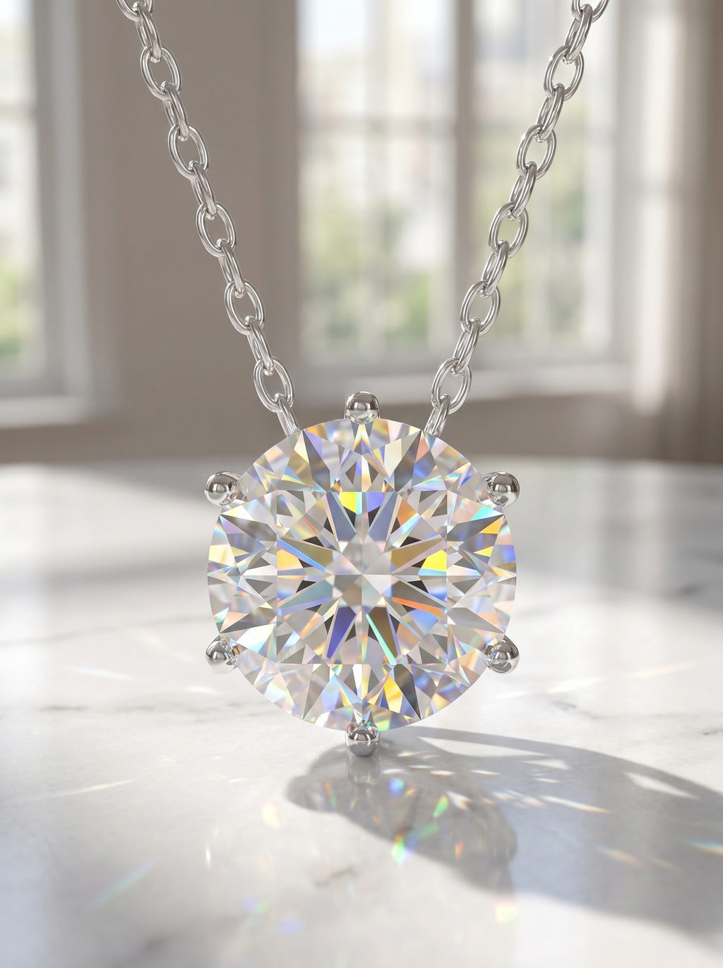 S925 Silver Moissanite Necklace