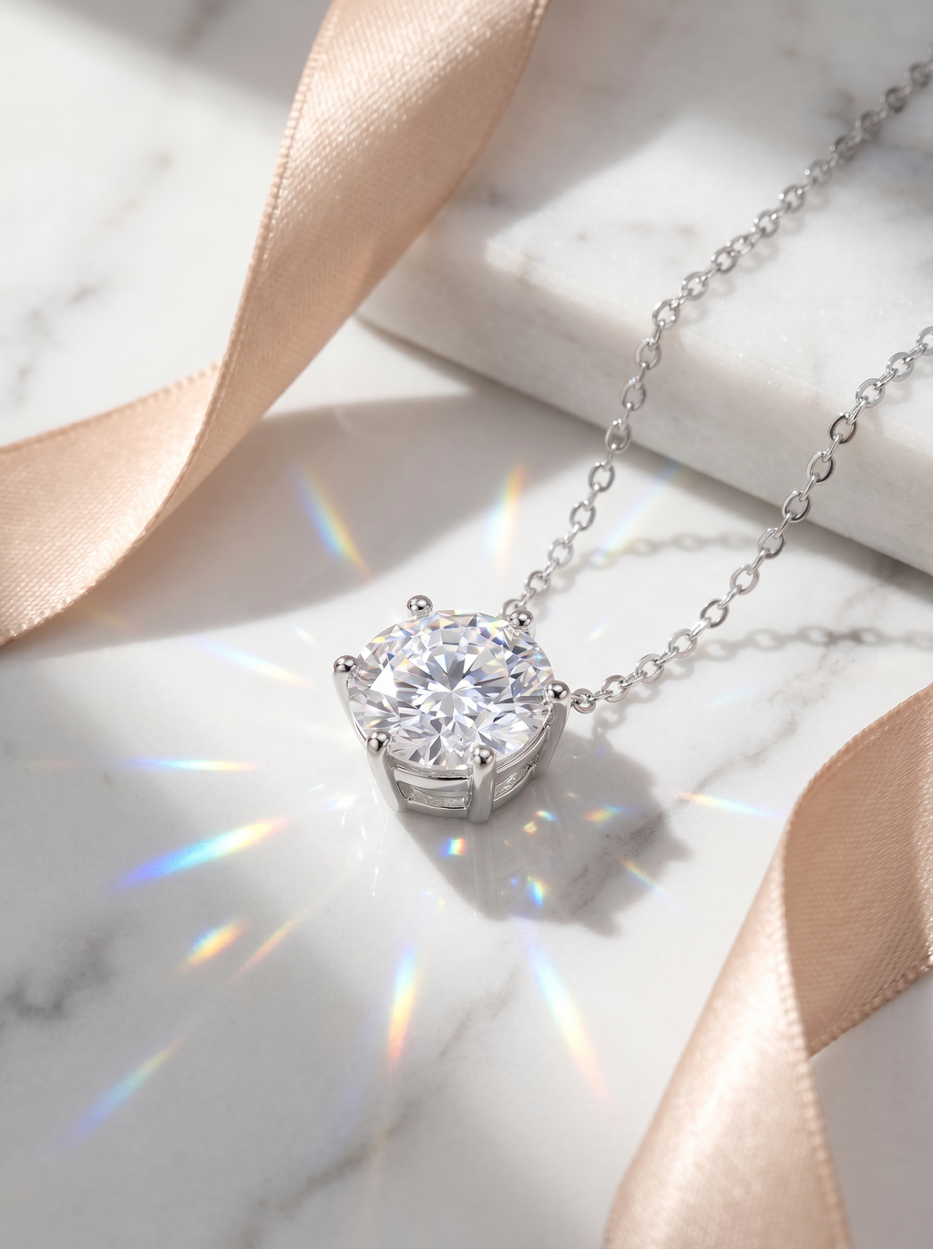 S925 Silver Moissanite Necklace