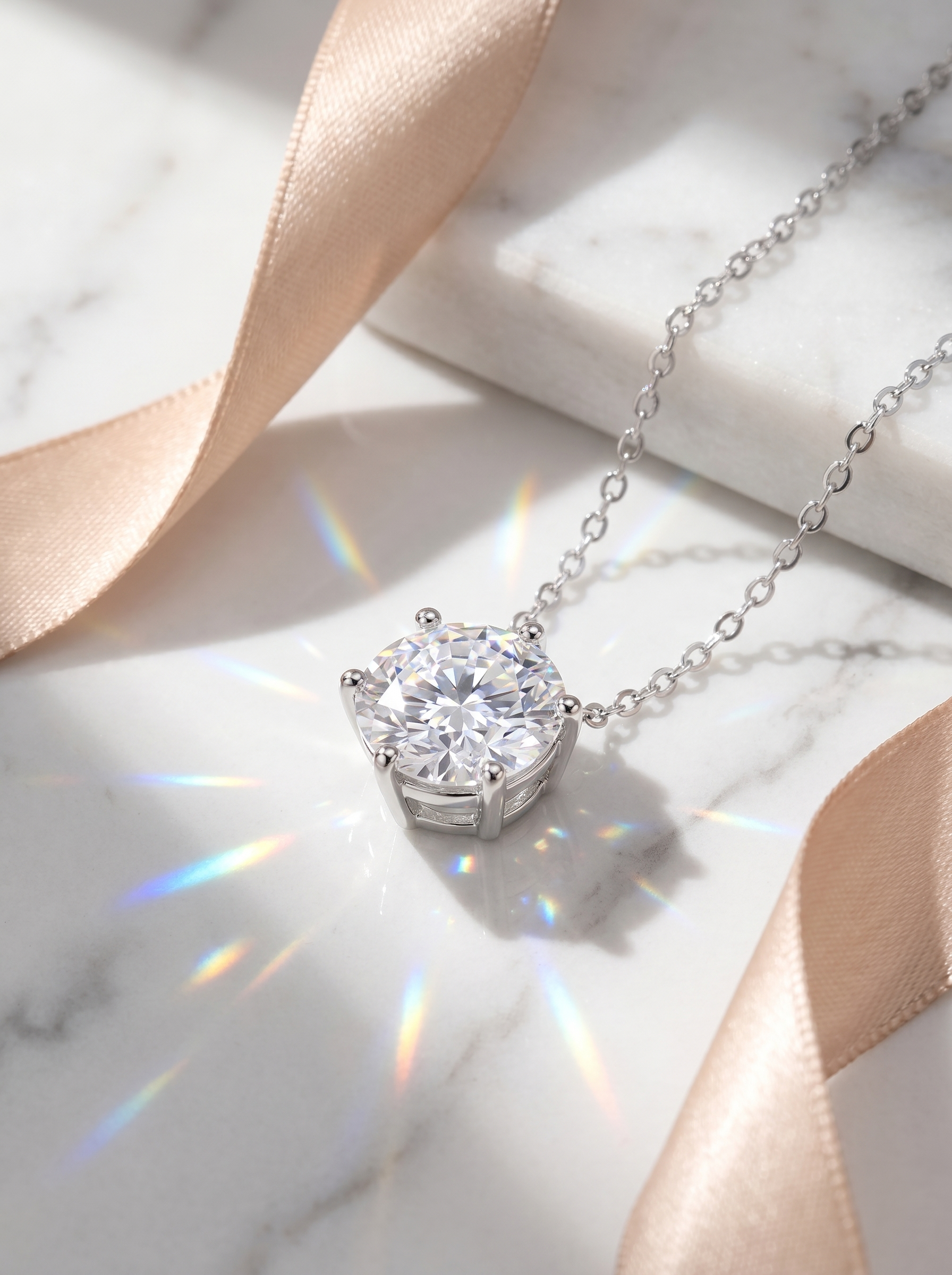 S925 Silver Moissanite Necklace