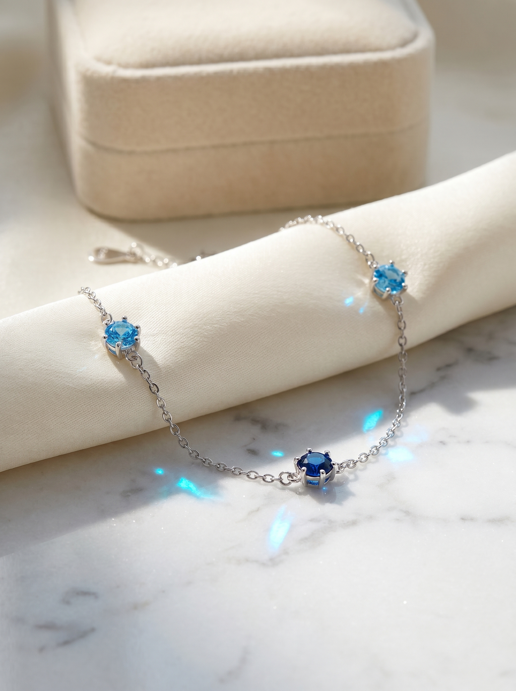The Ocean Azure Minimalist Bracelet